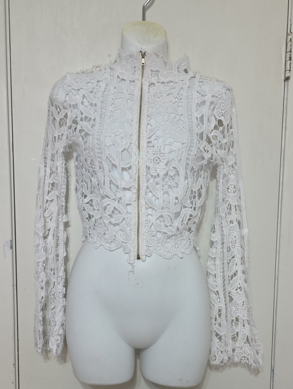 Lace Zip Cardigan